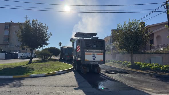 Freguesia de Mozelos em obras de pavimentações em betuminoso
