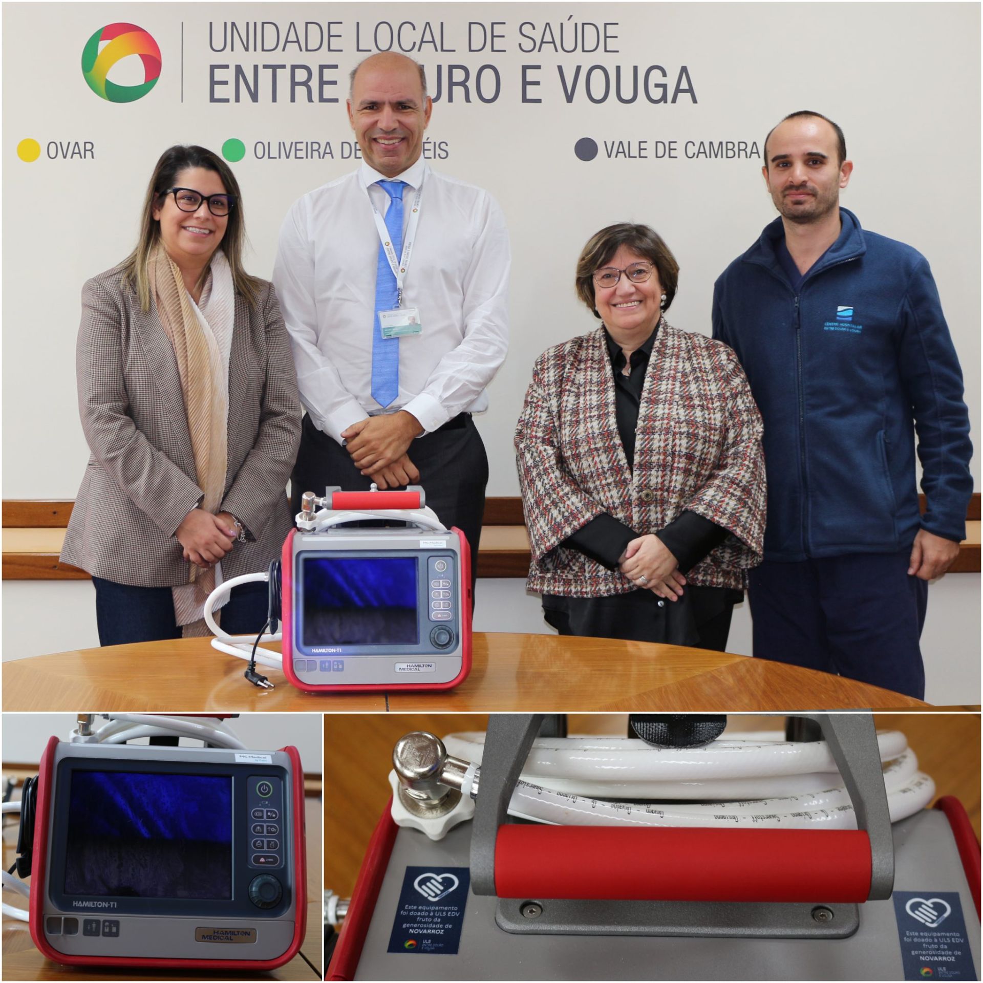 Novarroz doa ventilador à ULS EDV para reforçar a capacidade da Sala de Emergência