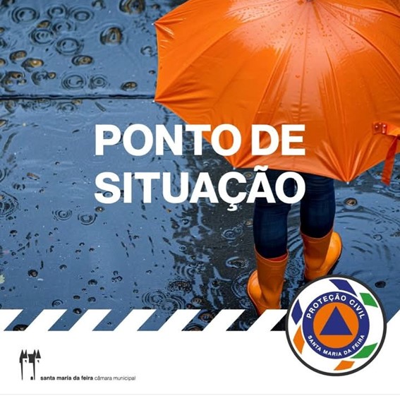 Ponto de situação devido às condições atmosféricas em Santa Maria da Feira